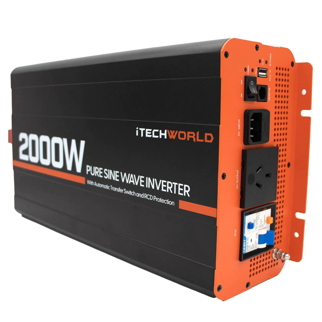 2000 WATT PURE SINE WAVE INVERTER WITH ATS AND RCD