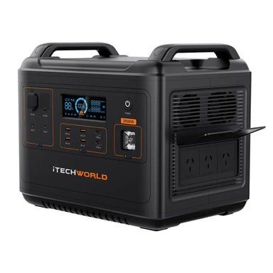 iTECHWORLD PS2000 Portable Power Station side front view